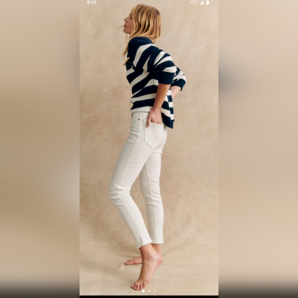 Sezane White Jeans